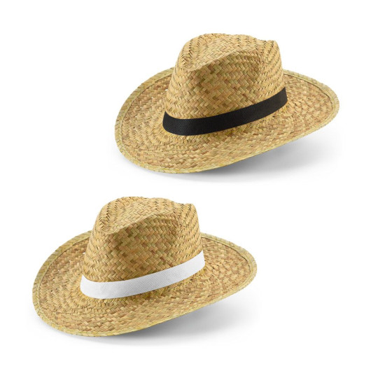 Chapeau de paille naturel personnalisable pour événements en extérieur - BCM Goodies