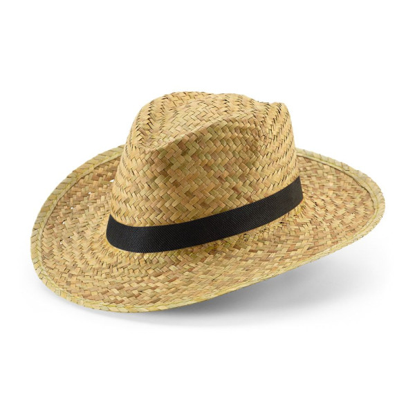 Chapeau de paille naturel personnalisable pour événements en extérieur - BCM Goodies