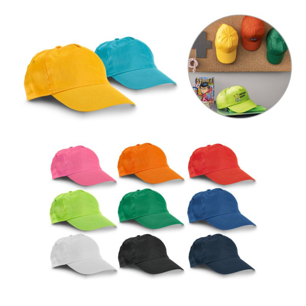 Casquette en polyester personnalisable CAMPBEL pour événements et cadeaux - BCM Goodies