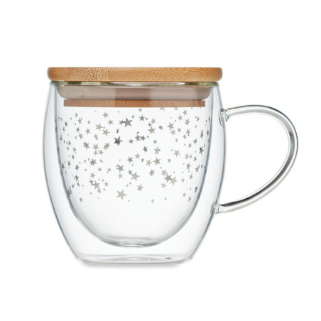 Tasse double paroi en verre SION Personnalisable | BCM Goodies - 3