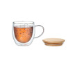 Tasse double paroi en verre SION Personnalisable | BCM Goodies - 4