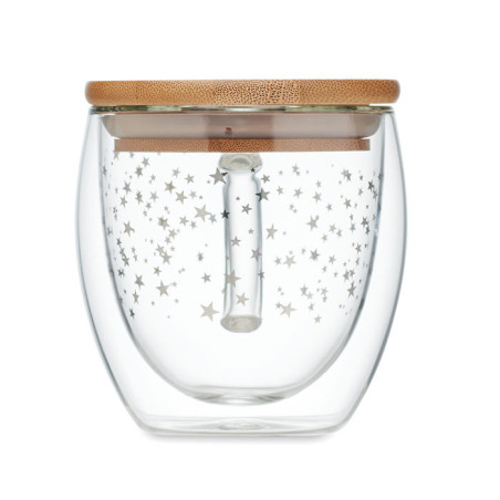 Tasse double paroi en verre SION Personnalisable | BCM Goodies - 5