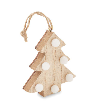 Sapin en bois avec lumières LULIE Personnalisable | BCM Goodies - 2