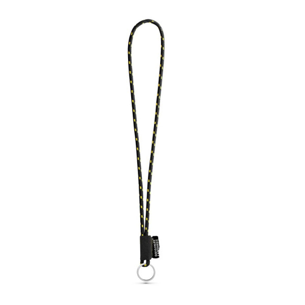 Porte-clés personnalisable en lanière SET NAUTIC Longue (Ø 5 mm) avec anneau Ø 32 mm - BCM Goodies