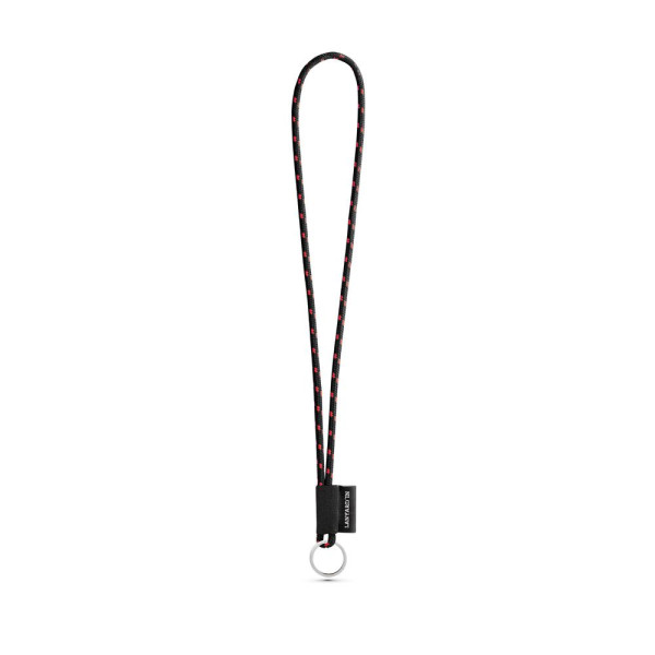 Porte-clés personnalisable en lanière SET NAUTIC Longue (Ø 5 mm) avec anneau Ø 32 mm - BCM Goodies