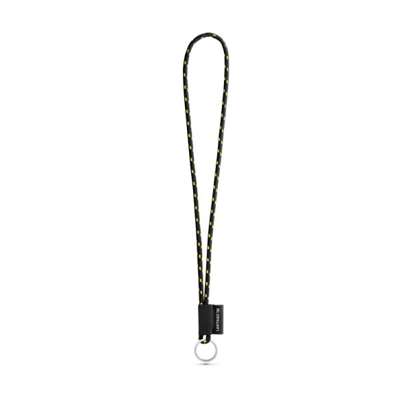 Porte-clés personnalisable en lanière SET NAUTIC Longue (Ø 5 mm) avec anneau Ø 32 mm - BCM Goodies