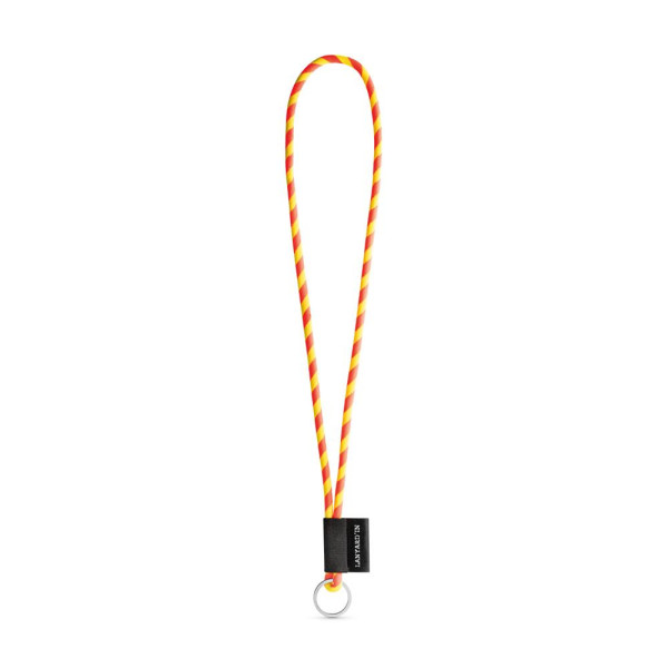Porte-clés personnalisable en lanière SET NAUTIC Longue (Ø 5 mm) avec anneau Ø 32 mm - BCM Goodies