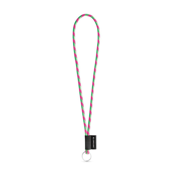 Porte-clés personnalisable en lanière SET NAUTIC Longue (Ø 5 mm) avec anneau Ø 32 mm - BCM Goodies