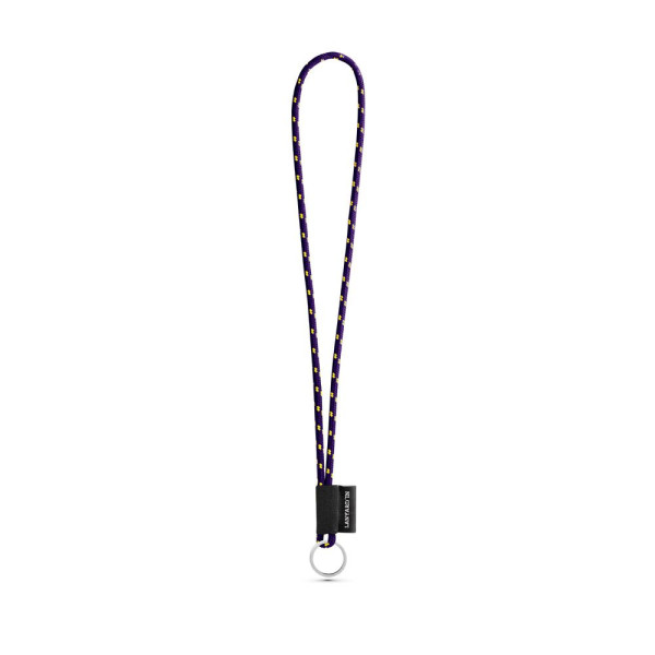 Porte-clés personnalisable en lanière SET NAUTIC Longue (Ø 5 mm) avec anneau Ø 32 mm - BCM Goodies