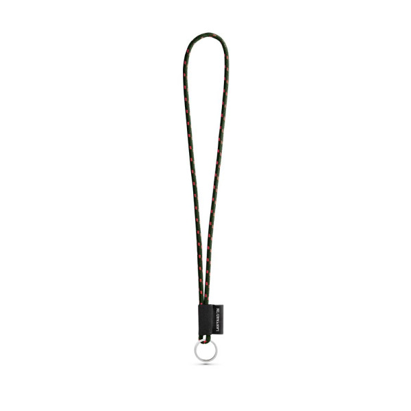 Porte-clés personnalisable en lanière SET NAUTIC Longue (Ø 5 mm) avec anneau Ø 32 mm - BCM Goodies