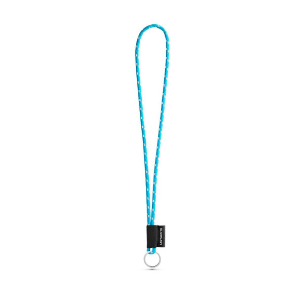 Porte-clés personnalisable en lanière SET NAUTIC Longue (Ø 5 mm) avec anneau Ø 32 mm - BCM Goodies