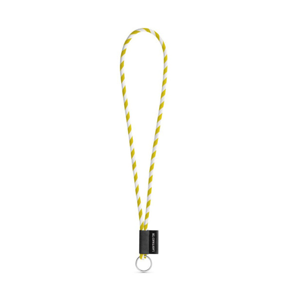 Porte-clés personnalisable en lanière SET NAUTIC Longue (Ø 5 mm) avec anneau Ø 32 mm - BCM Goodies