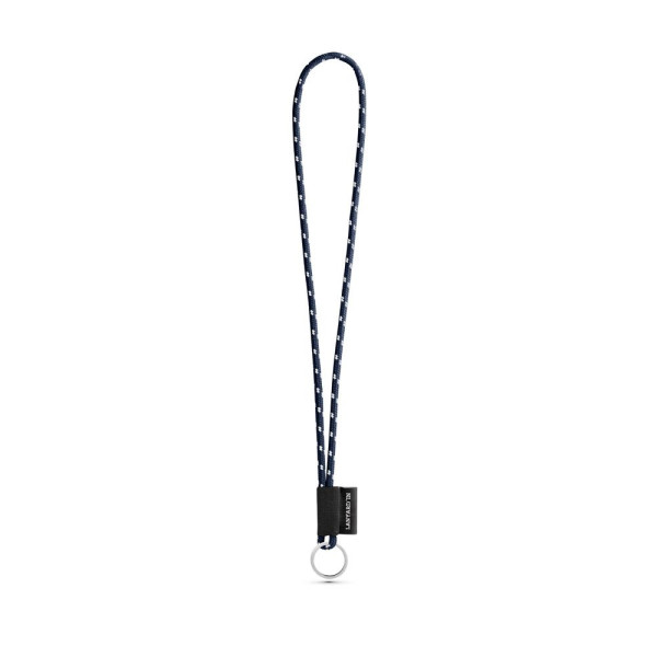 Porte-clés personnalisable en lanière SET NAUTIC Longue (Ø 5 mm) avec anneau Ø 32 mm - BCM Goodies