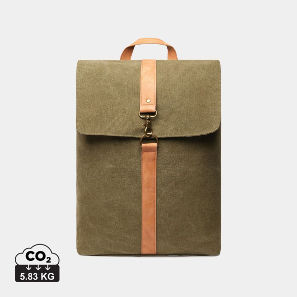 Sac à dos en toile recyclée GRS Bosler VINGA - Accessoire éco-responsable pour ordinateur portable 15 pouces
