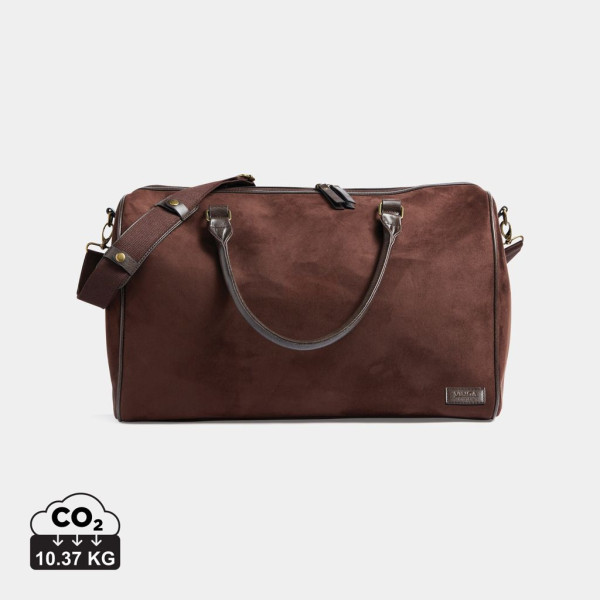 Sac weekend Hunton en imitation daim avec détails en laiton - VINGA - BCM Goodies