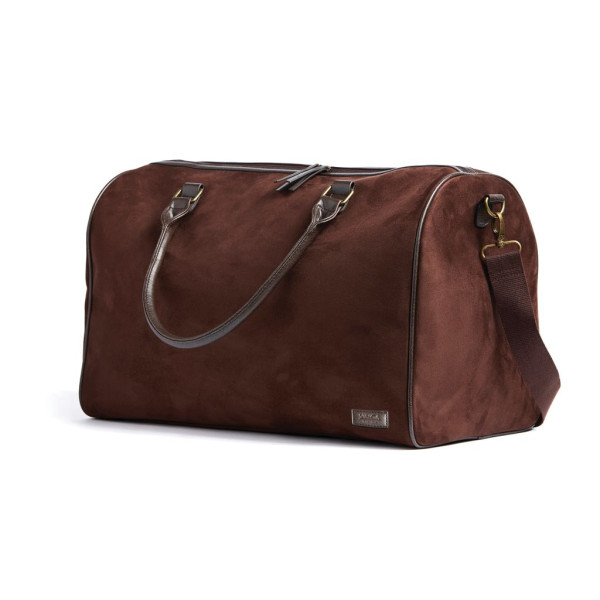 Sac weekend Hunton en imitation daim avec détails en laiton - VINGA - BCM Goodies