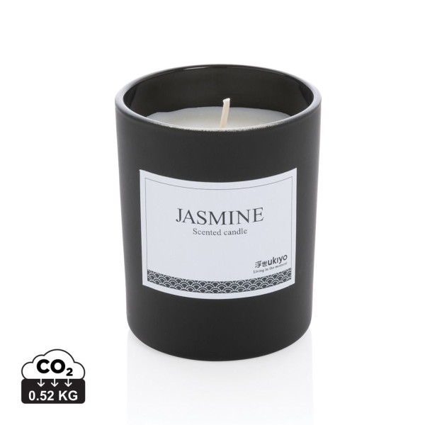 Bougie parfumée jasmin en verre Ukiyo | Ambiance chaleureuse et relaxante | Personnalisable