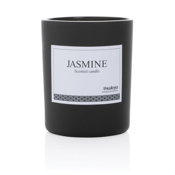 Bougie parfumée jasmin en verre Ukiyo | Ambiance chaleureuse et relaxante | Personnalisable