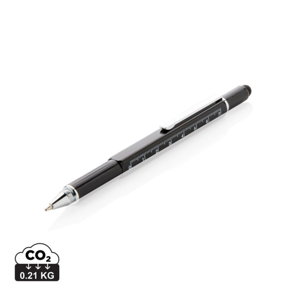 Stylo outil 5 en 1 en aluminium Personnalisable | BCM Goodies