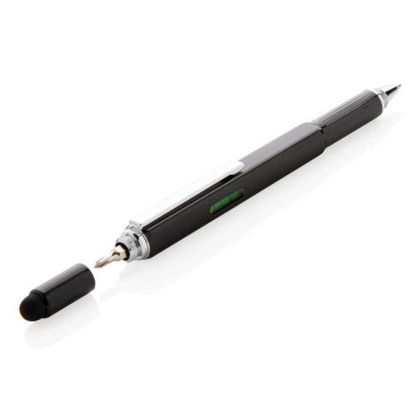 Stylo outil 5 en 1 en aluminium Personnalisable | BCM Goodies