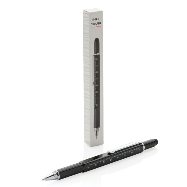 Stylo outil 5 en 1 en aluminium Personnalisable | BCM Goodies