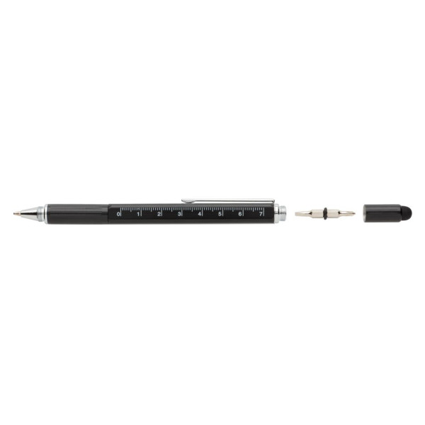 Stylo outil 5 en 1 en aluminium Personnalisable | BCM Goodies