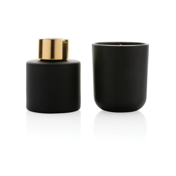 Set cadeau Ukiyo - Bâtonnets de parfum et bougie de cire de soja au jasmin - BCM Goodies