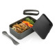 Lunch box avec cuichette en rPP GRS - Accessoire éco-responsable pour repas sains - BCM Goodies