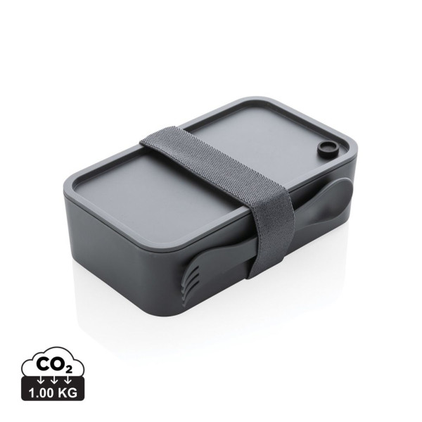 Boîte à lunch en PP avec cuichette - Accessoire repas pratique et élégant