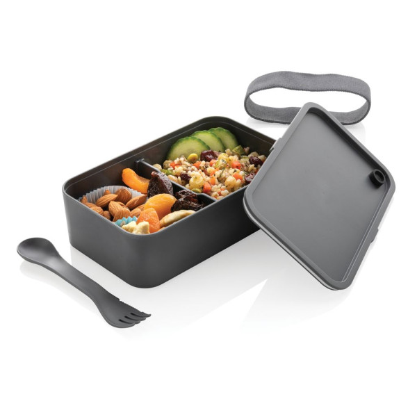 Boîte à lunch en PP avec cuichette - Accessoire repas pratique et élégant