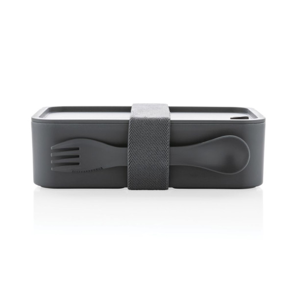 Boîte à lunch en PP avec cuichette - Accessoire repas pratique et élégant