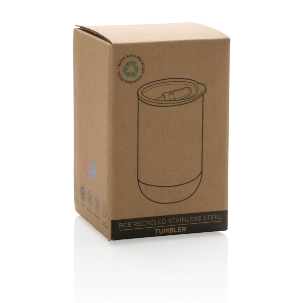 Mug en acier inoxydable recyclé RCS - Mug écologique pour boissons chaudes et froides - BCM Goodies