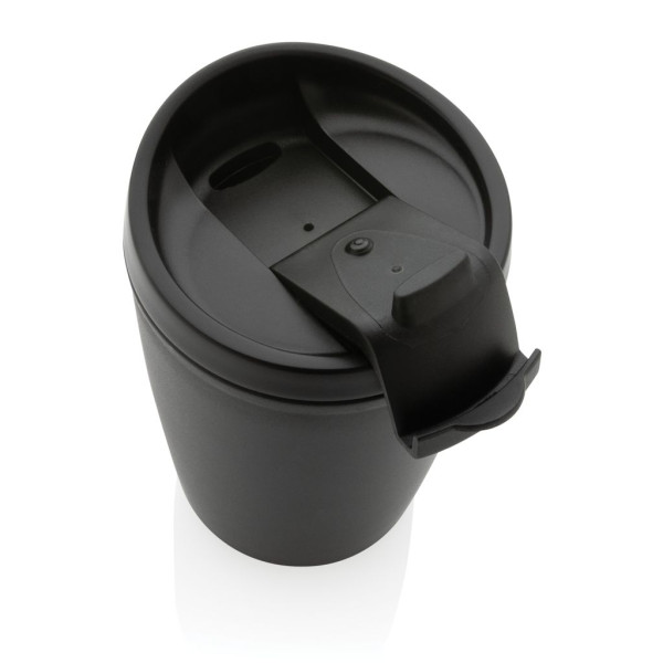 Mug en PP recyclé GRS avec couvercle à bascule - BCM Goodies