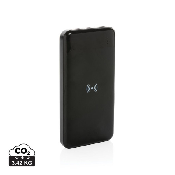 Powerbank 8000 mAh avec induction en plastique recyclé RCS - Charge portable écologique et pratique
