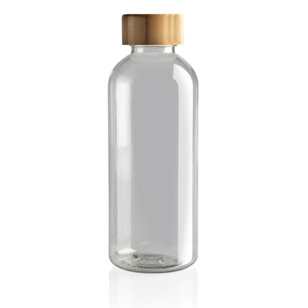 Bouteille 600ml en rPET GRS avec couvercle en bambou - BCM Goodies