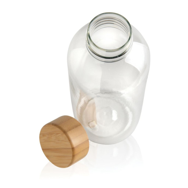 Bouteille 600ml en rPET GRS avec couvercle en bambou - BCM Goodies