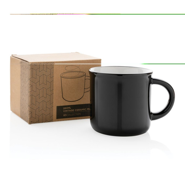 Mug céramique vintage personnalisable pour entreprise - BCM Goodies