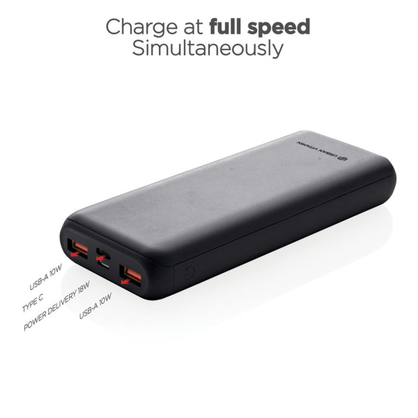 Powerbank 20.000 mAh 18W Pd Urban Vitamin Pasadena - Accessoire de recharge écologique et pratique | BCM Goodies