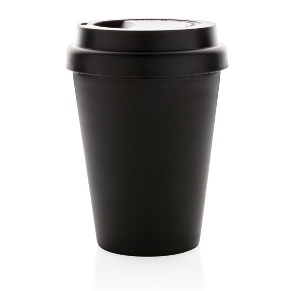 Mug PP recyclable double paroi 300ml - Idéal pour boissons chaudes et froides