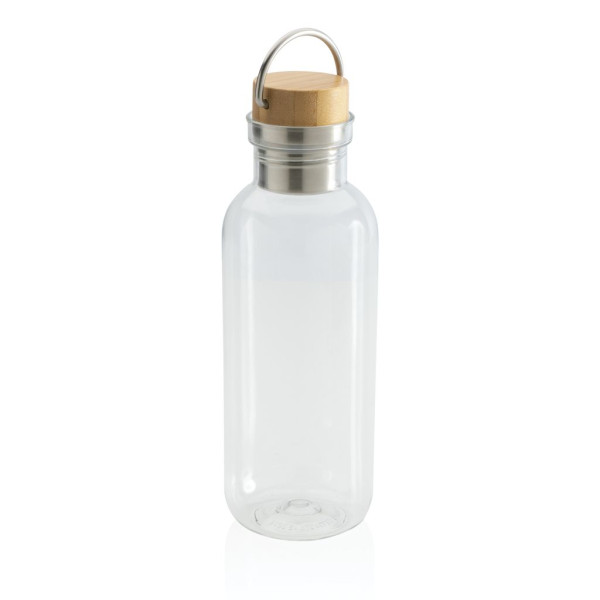 La bouteille 680ml en rPET GRS avec couvercle en bambou, un produit écologique et pratique pour vos déplacements quotidiens.

Me