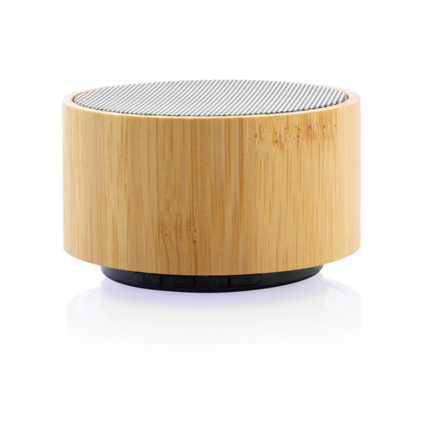 Enceinte 3W en bambou et ABS recyclé RCS - Haut-parleur sans fil écologique - BCM Goodies