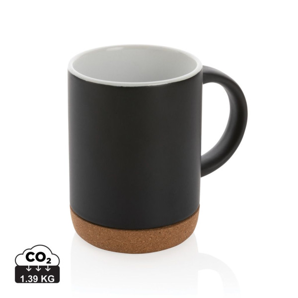 Mug en céramique avec base en liège - Accessoire élégant pour votre quotidien professionel