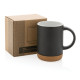 Mug en céramique avec base en liège - Accessoire élégant pour votre quotidien professionel