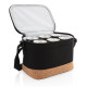 Sac isotherme double ton avec finition liège - Accessoire pratique et élégant pour transporter vos boissons fraîches en extérieu