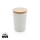 Mug 300ml en PP recyclé GRS avec couvercle en bambou - BCM Goodies