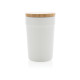 Mug 300ml en PP recyclé GRS avec couvercle en bambou - BCM Goodies