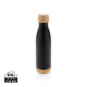 Bouteille isotherme en acier avec finition bambou - 520 ml - BCM Goodies