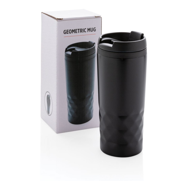 Mug géométrique en acier inoxydable pour boisson chaude - 300 ml