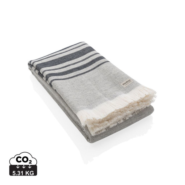 Serviette Hammam Ukiyo Yumiko AWARE™ en coton recyclé - Accessoire polyvalent pour le hammam, la plage et le sport