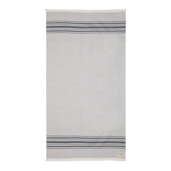 Serviette Hammam Ukiyo Yumiko AWARE™ en coton recyclé - Accessoire polyvalent pour le hammam, la plage et le sport